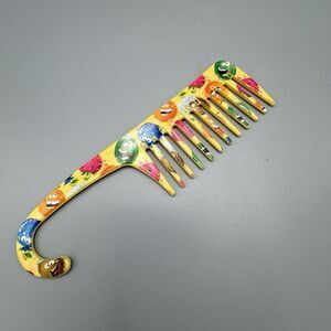 Vtg Avon Naturals Kids Detangling Comb Shower Hook for Tangles Fun Fruit Design